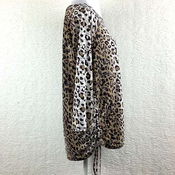 Erm London Cheetah Print Blouse, Women’s Size Large. - Picture 7 of 12